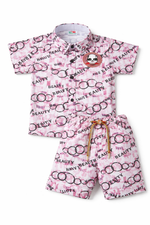 Kids Stylish Printed Shirt & Shorts Co-ord Set | Premium Cotton Casual Wear for Boys | Summer Outfit (2–6 Years)