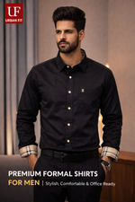 Urban Fit Premium Formal Shirt for Men | Cotton Blend | Stylish Office & Party Wear