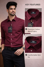 Men’s Premium Cotton Shirt | Slim Fit Formal Shirt | Multi Color Office & Casual Wear