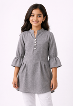 Kids Girls Stylish Kurti Top (XL Size Only) | Cotton Blend Casual Wear Top for Girls