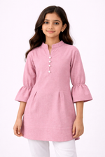 Kids Girls Stylish Kurti Top (XL Size Only) | Cotton Blend Casual Wear Top for Girls