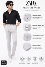 Stylish Men’s Cotton Pants Slim Fit | Casual & Formal Wear (28–36 Sizes)