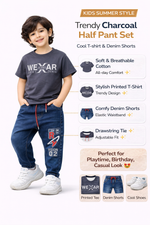 Kids Printed Cotton T-Shirt | Stylish Boys Casual Wear | Multi Colour Trendy T-Shirt (6 Colours Available)