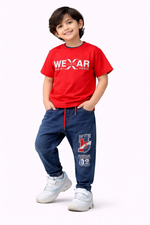 Kids Printed Cotton T-Shirt | Stylish Boys Casual Wear | Multi Colour Trendy T-Shirt (6 Colours Available)