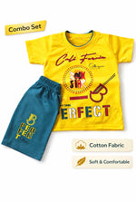 Urban Fit Kids Cotton T-Shirt & Shorts Combo Set | Soft & Comfortable Summer Wear