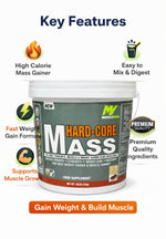 Hard-Core Mass Gainer 4.5kg | High Calorie Weight Gain Powder | Muscle Building & Strength Booster Supplement