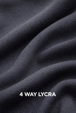 Men’s Premium 4-Way Lycra Track Pants | Black with Red Zip | Gym & Casual Wear