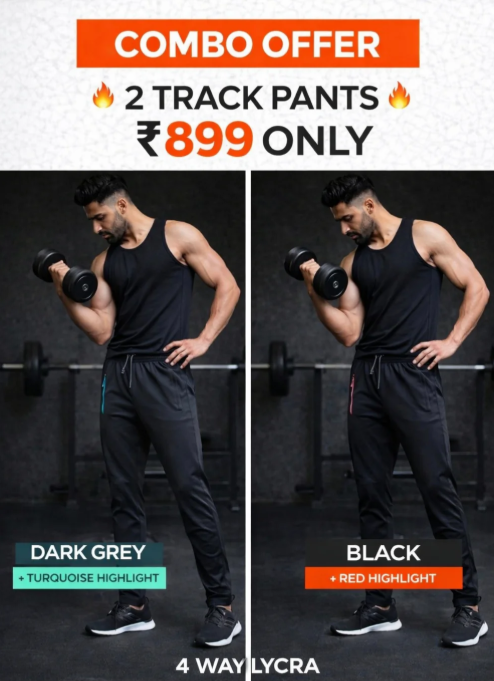 2 Track Pants @ ₹899