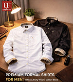 Urban Fit Premium Formal Shirt for Men | Cotton Blend | Stylish Office & Party Wear