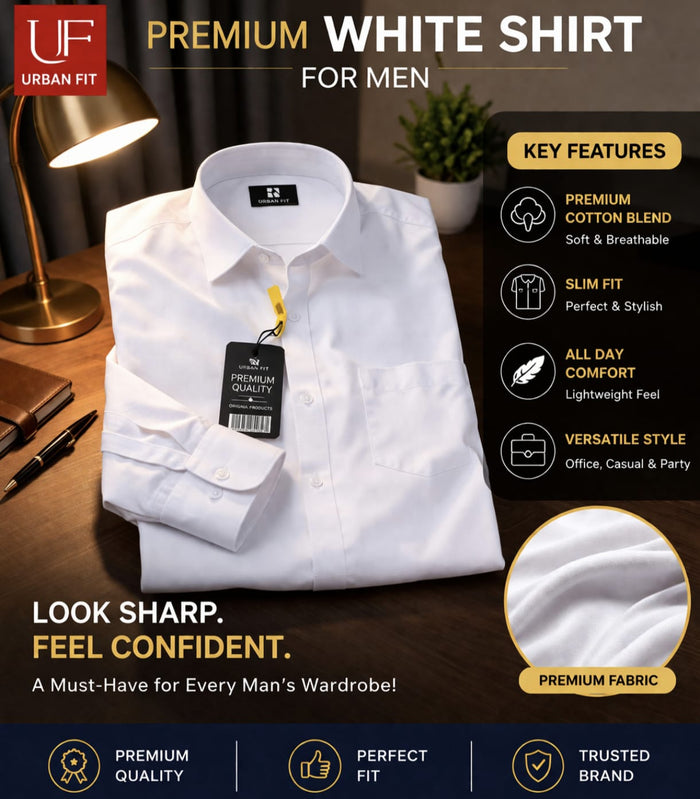 Men’s Premium Cotton Shirt | Slim Fit Formal Shirt | Multi Color Office & Casual Wear