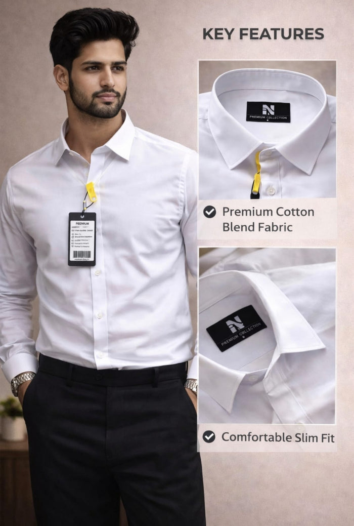 Men’s Premium Cotton Shirt | Slim Fit Formal Shirt | Multi Color Office & Casual Wear