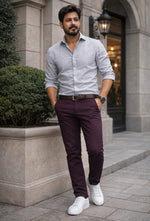 Men 4 Way Lycra Formal Pants | Stretchable Slim Fit Trouser for Men | Premium Office Wear Stylish Pant (28 to 36)