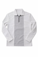 Men Premium Zipper Polo T-Shirt | Ribbed Texture Full Sleeve Casual Wear | Stylish Summer Knit Top