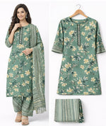 Women Floral Printed Kurta Pant Dupatta Set | Stylish Ethnic 3 Piece Set | Daily & Festive Wear