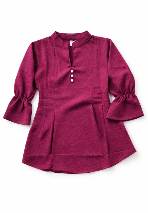 Kids Girls Stylish Kurti Top (XL Size Only) | Cotton Blend Casual Wear Top for Girls
