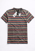 Men’s Striped T-Shirt | Premium Cotton Casual T-Shirt (Multi Color) | Regular Fit